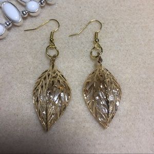 Repurposed earrings from vintage jewelry